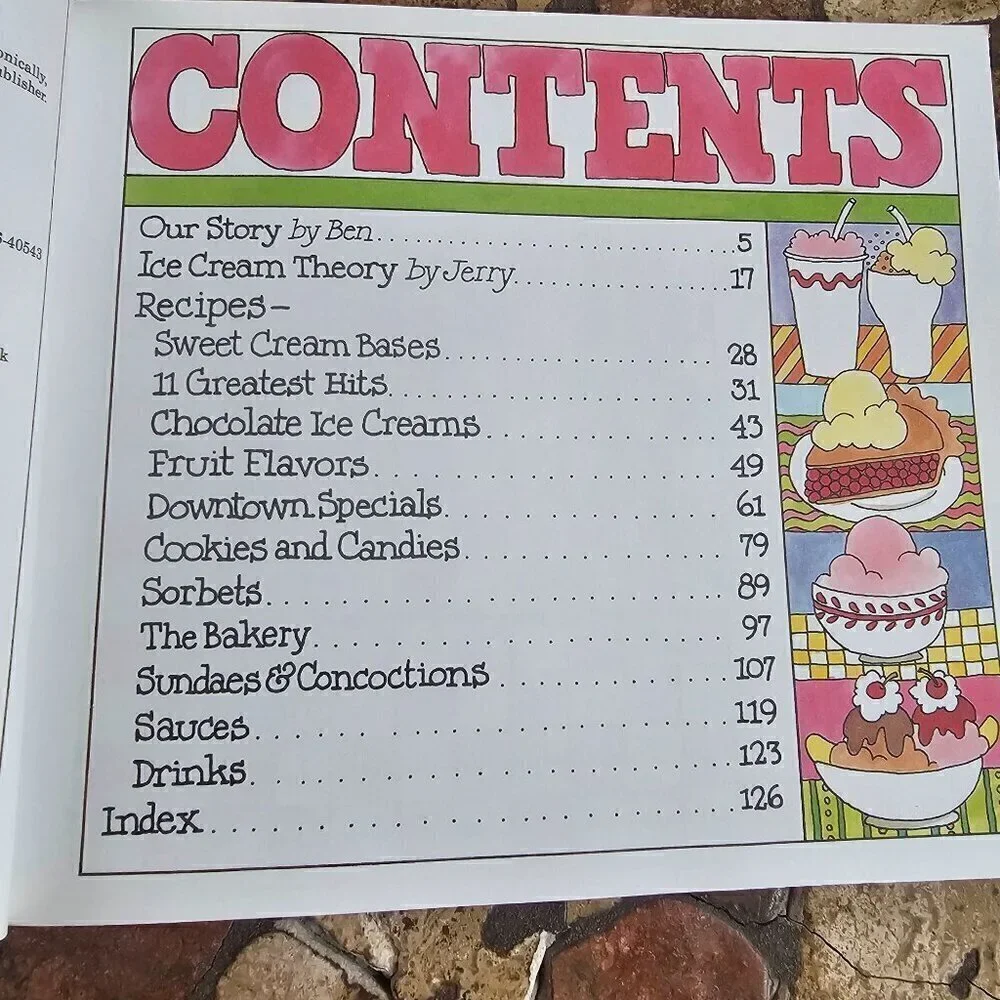 Ben & Jerry's Homemade Ice Cream & Dessert Book By Ben Cohen & Jerry Greenfield